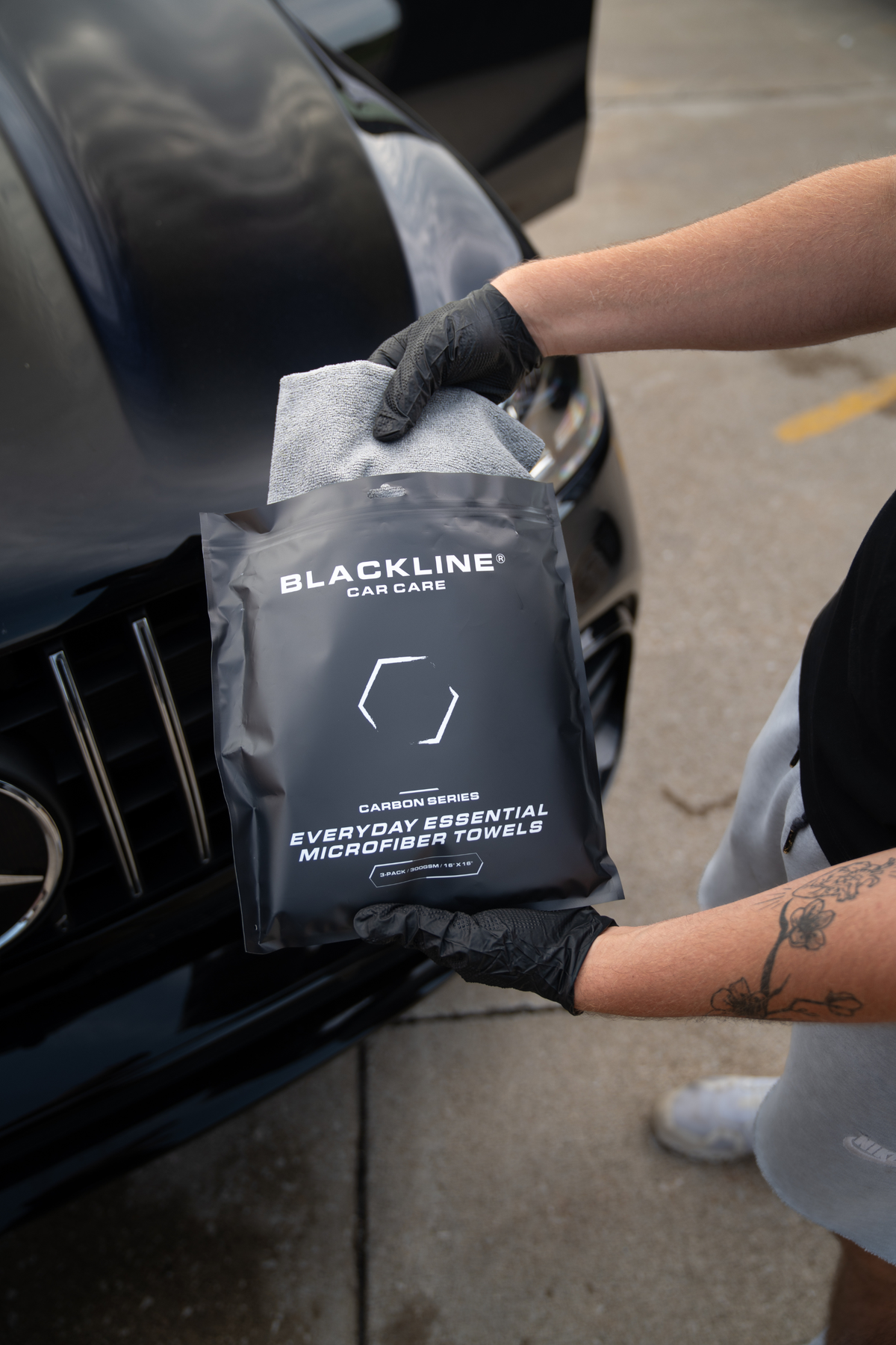 Blackline Slim Twisted-Loop Car Drying Towel