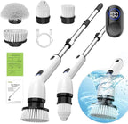 TUYU Cordless Electric Spin Scrubber – Extendable Cleaning Brush