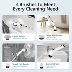 TUYU Cordless Electric Spin Scrubber – Extendable Cleaning Brush