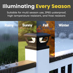 2-Pack Solar Post Cap Lights