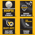 DeWalt 50'x5/8" HD Fabric Hose DXMH3302